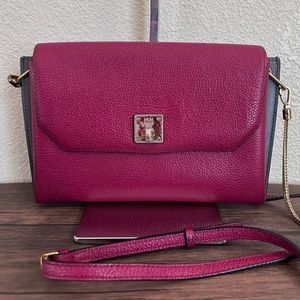 AUTHENTIC MCM Limited Edition LeatherColorblock Crossbody Bag